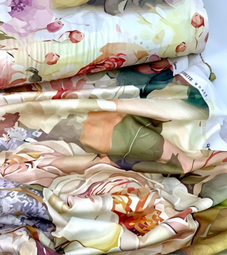 Lenjerie de Pat Premium cu Imprimeu Floral de Bujori