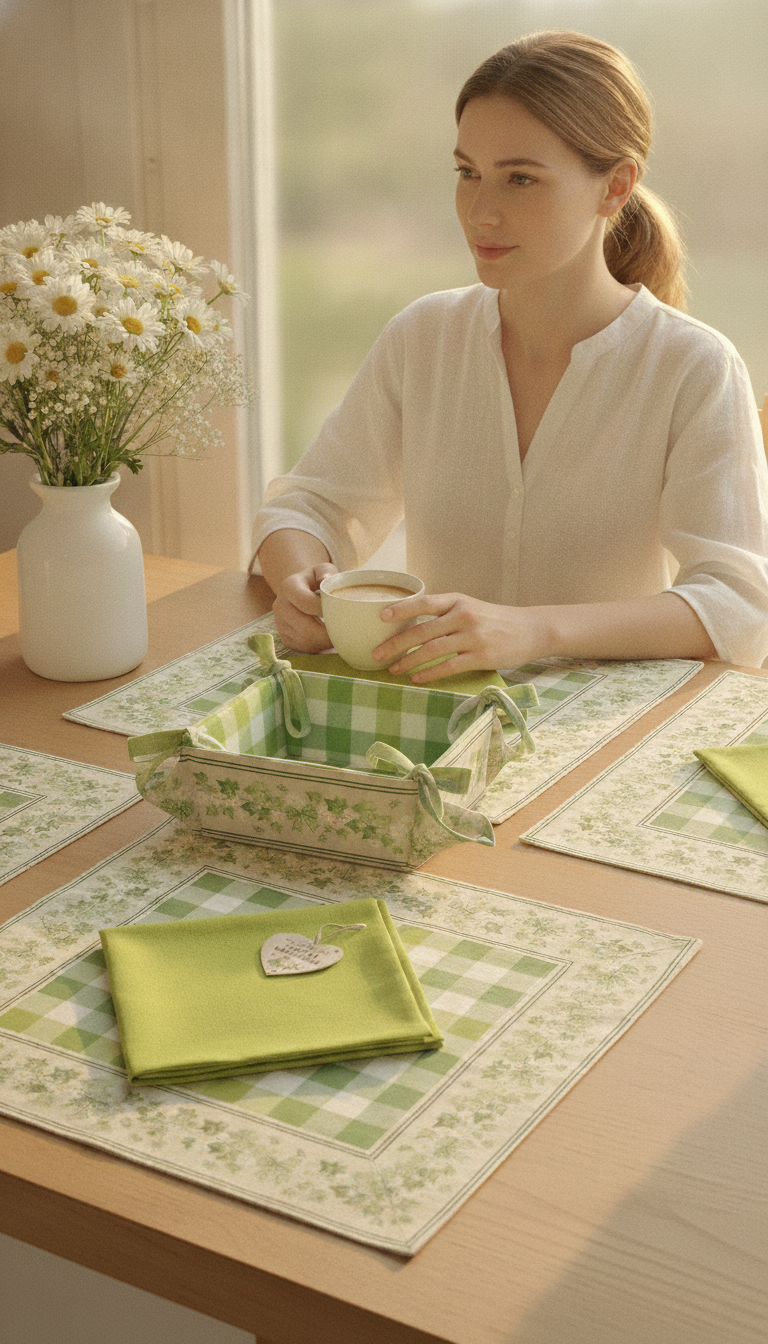 Coș de Pâine Textil din Bumbac – Accesorii Elegante pentru Masa Ta