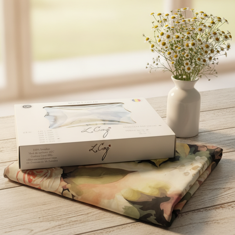 Lenjerie de Pat Premium cu Imprimeu Floral de Bujori