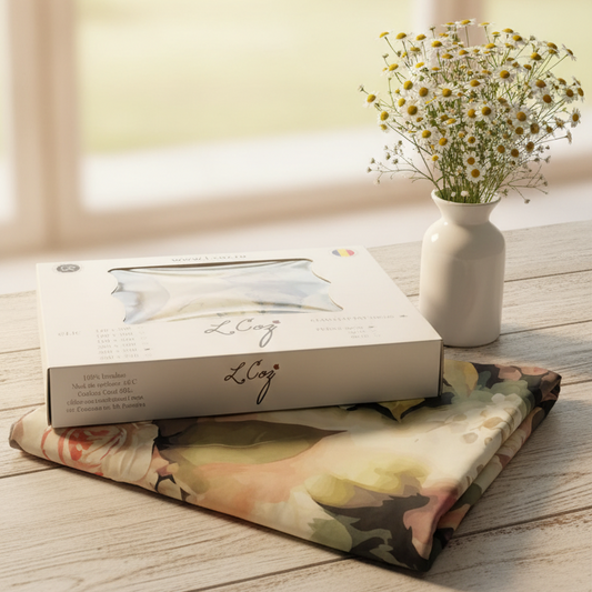 Lenjerie de Pat Premium cu Imprimeu Floral de Bujori