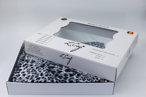 Lenjerie de Bumbac Satinat Leone Grey