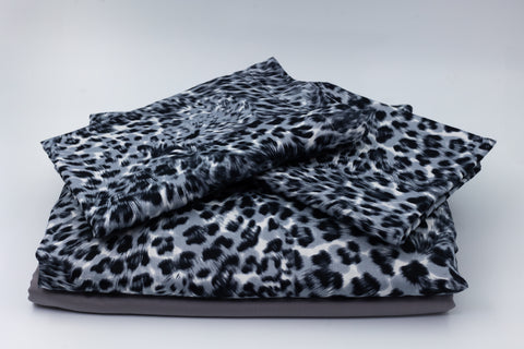 Lenjerie de Bumbac Satinat Leone Grey