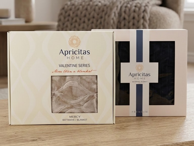 Pături Premium pentru Pat Dublu Apricitas HOME – Colecția de Lux în Cutie Cadou