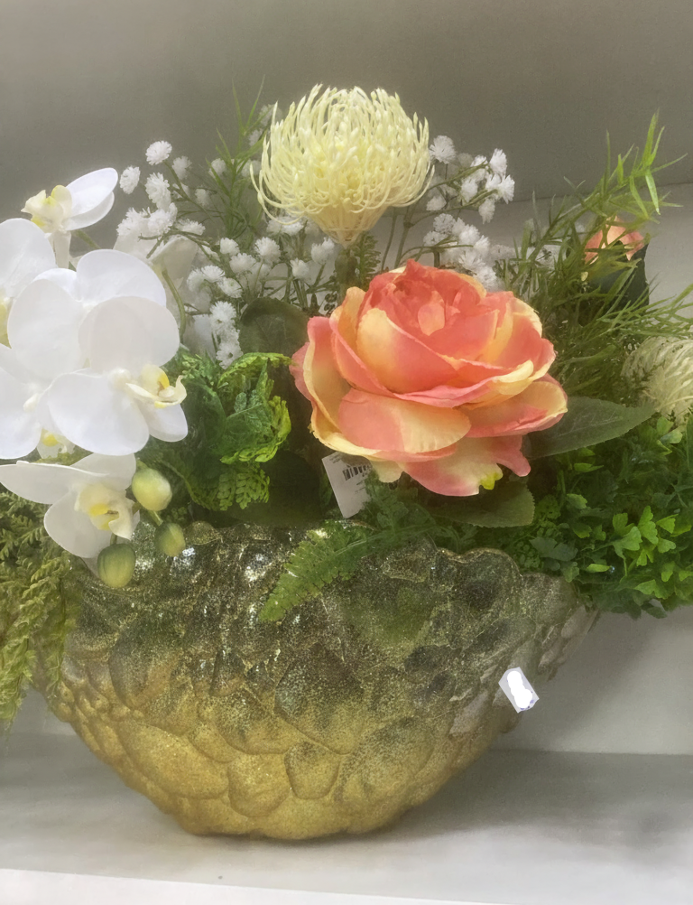 Fructieră Decorativă din Sticlă Premium cu Aspect Organic și Sclipici Glam