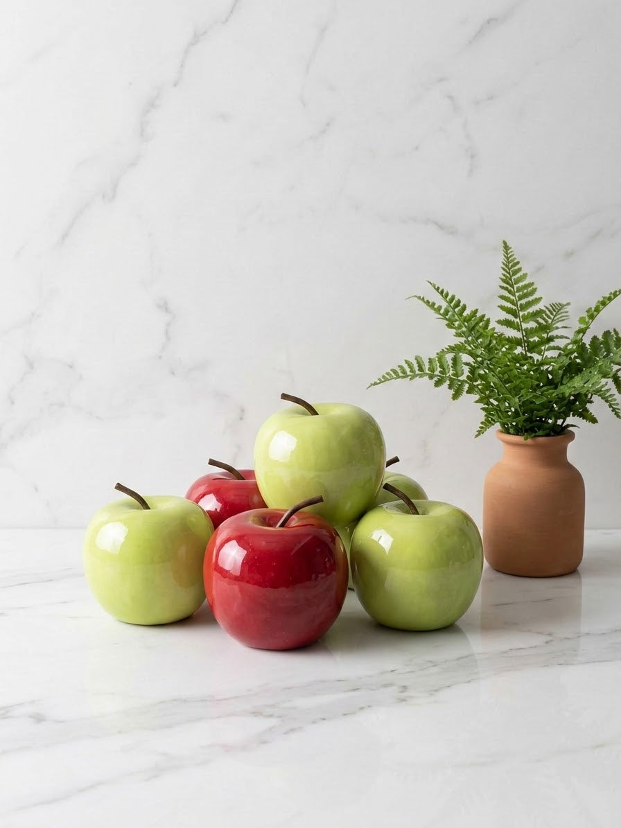 Măr Decorativ din Ceramică Premium