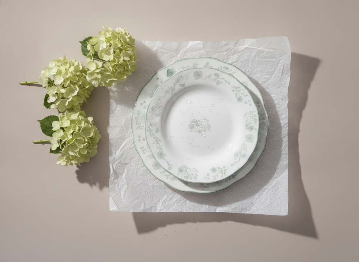 Serviciu de Masă Premium 18 piese , Model Floral – Eleganță pentru 6 Persoane
