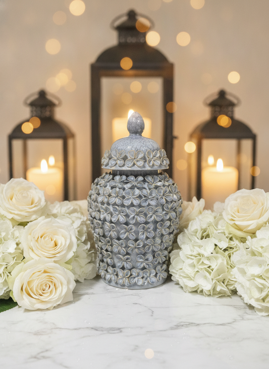 Vază Ceramică Decorativă cu Capac